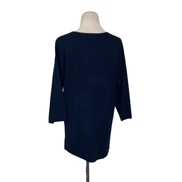 Chico's 3/4 sleeves v neck knit top size 0 - US Small - Picture 3 of 9